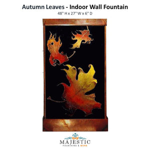 Harvey Gallery Autumn Leaves - Indoor Wall Fountain - Majestic Fountains