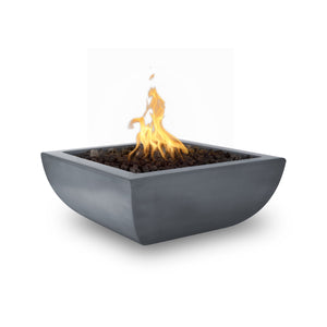 TOP Fires Avalon Square Fire Bowl in GFRC Concrete by The Outdoor Plus - Majestic Fountains