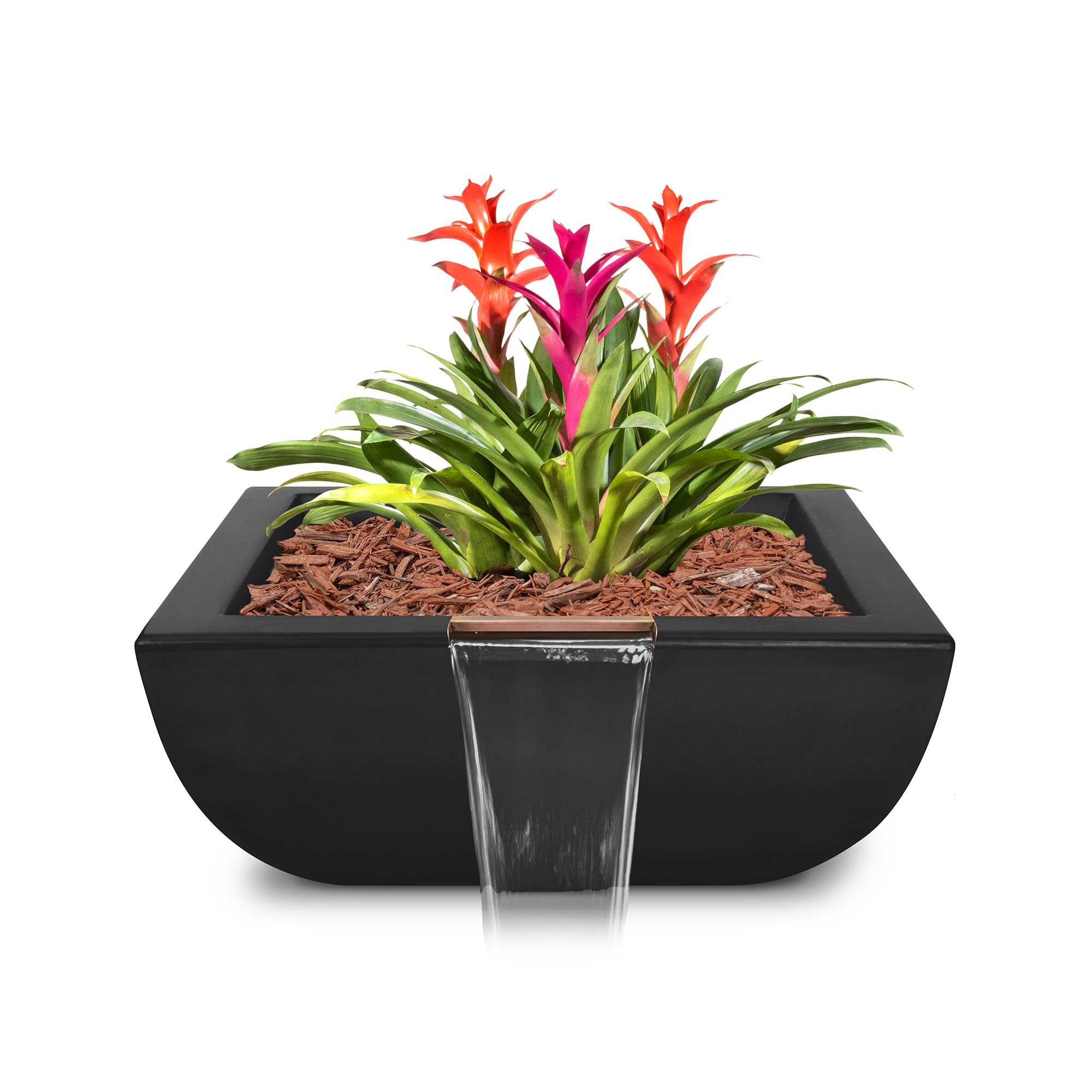 TOP Fires Avalon Planter & Water Bowl in GFRC Concrete by The Outdoor Plus - Majestic Fountains