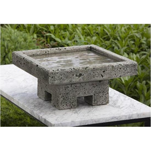 Kosei Birdbath in Cast Stone by Campania International B-132 - Majestic Fountains