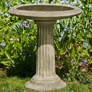 Cottage Garden Birdbath in Cast Stone by Campania International B-135 - Majestic Fountains
