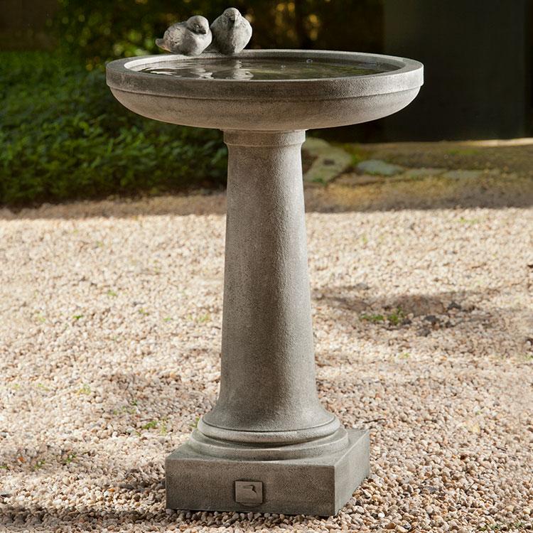 Juliet Birdbath in Cast Stone by Campania International B-143 - Majestic Fountains