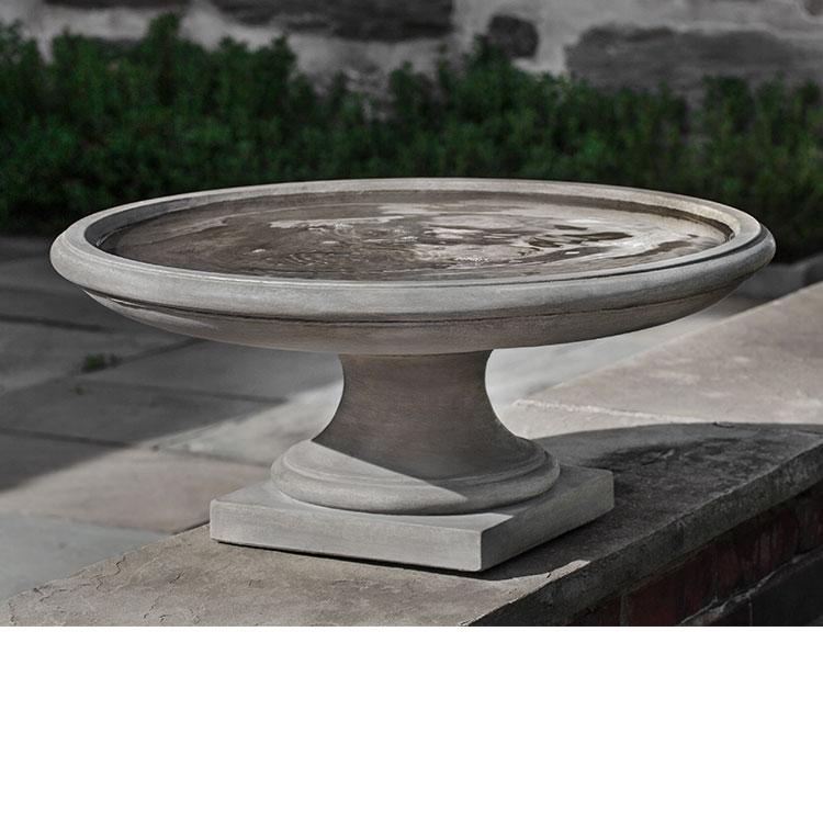 Montebello Birdbath in Cast Stone by Campania International B-175 - Majestic Fountains