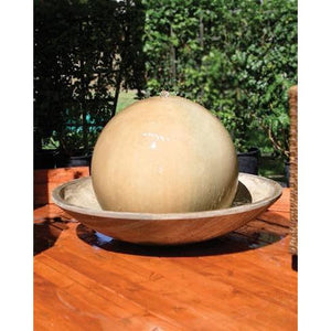 Ball And Wok Fountain - Outdoor Fountain - Majestic Fountains