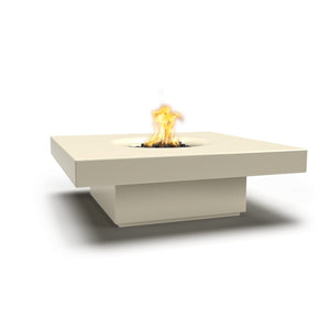TOP Fires Balboa 15" Tall Square Fire Table in GFRC Concrete by The Outdoor Plus - Majestic Fountains