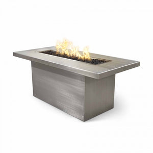 TOP Fires Linear Bella Fire Pit in Powder Coated Steel by The Outdoor Plus - Majestic Fountains