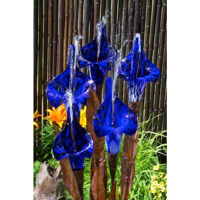 Blue Iris Flower- Complete Kit - Majestic Fountains