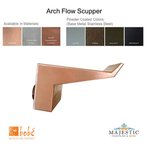 Bobe - Arch Flow Scupper - Majestic Fountains and More