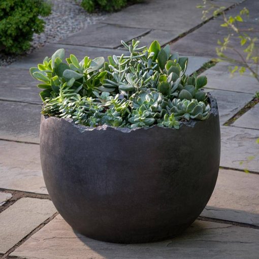 Broken Egg Planter in Cast Stone By Campania International - Majestic Fountains and More