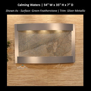 Adagio Calming Waters 35"H x 54"W  - Indoor Wall Fountain - Majestic Fountains