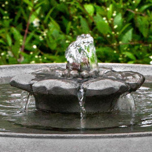 Camellia Birdbath Fountain in Cast Stone by Campania International FT-311 - Majestic Fountains
