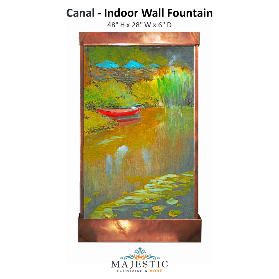 Harvey Gallery Canal - Indoor Wall Fountain - Majestic Fountains