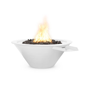 TOP Fires Cazo Fire & Water Bowl in Powder Coated Steel  by The Outdoor Plus - Majestic Fountains