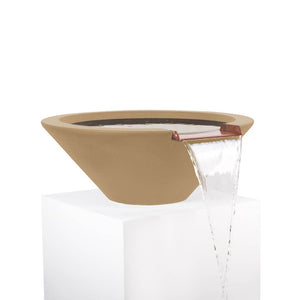 TOP Fires Cazo Water Bowl in GFRC Concrete by The Outdoor Plus - Majestic Fountains