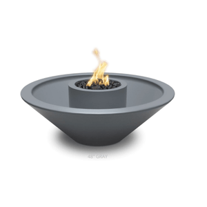 TOP Fires Cazo 360 Fire & Water Bowl in GFRC by The Outdoor Plus - Majestic Fountains