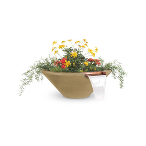 TOP Fires Cazo Planter & Water Bowl in GFRC Concrete by The Outdoor Plus - Majestic Fountains