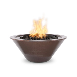 TOP Fires Cazo Round Fire Bowl in Powder Coated Steel by The Outdoor Plus - Majestic Fountains