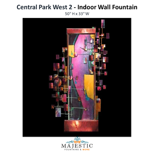 Harvey Gallery Central Park West 2 - Indoor Wall Fountain - Majestic Fountains