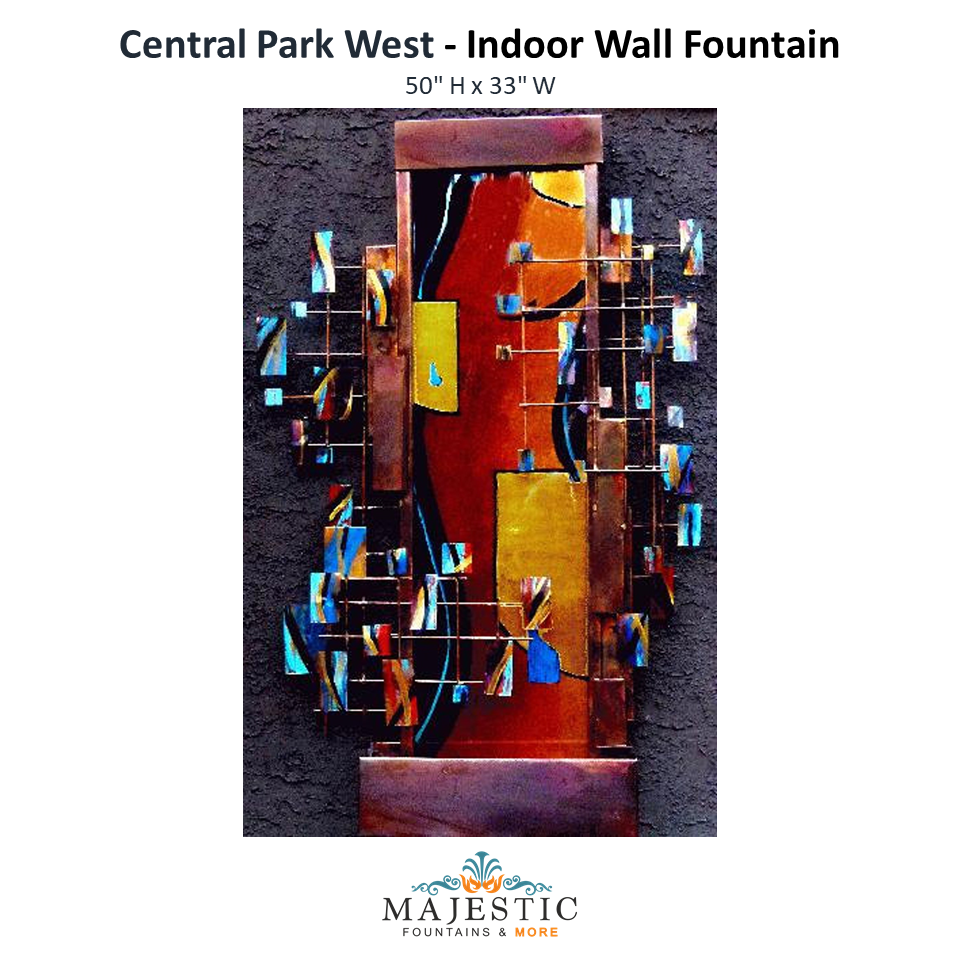 Harvey Gallery Central Park West  - Indoor Wall Fountain - Majestic Fountains