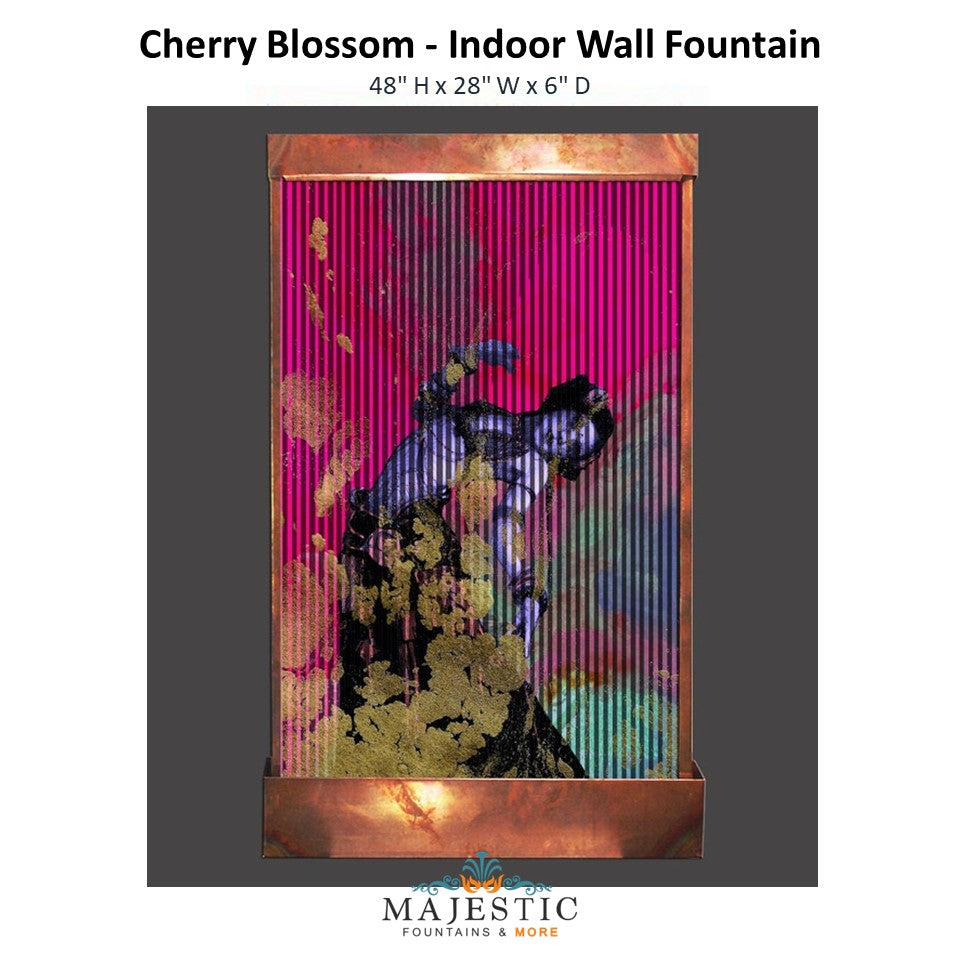Harvey Gallery Cherry Blossom  - Indoor Wall Fountain