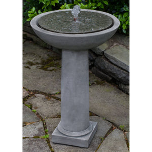 Cirrus Birdbath Fountain in Cast Stone by Campania International FT-246 - Majestic Fountains