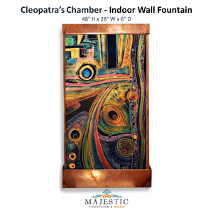 Harvey Gallery Cleopatra's Chamber - Indoor Wall Fountain - Majestic Fountains