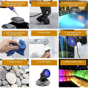 Color Changing Submersible LED Lights Kit - Instructions - Majestic fountains & More