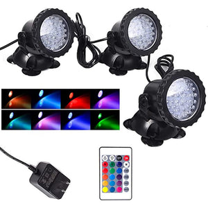 Color Changing Submersible LED Lights Kit - Majestic Fountains and More