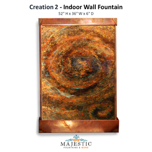 Harvey Gallery Creation 2 - Indoor Wall Fountain - Majestic Fountains