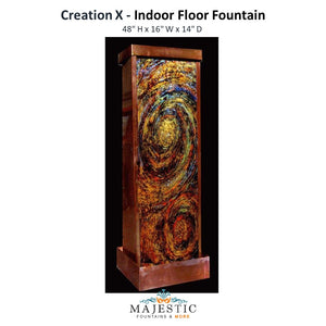 Harvey Gallery Creation X, Freestanding -Floor Fountain - Majestic Fountains