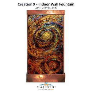 Harvey Gallery Creation X  - Indoor Wall Fountain - Majestic Fountains