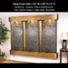 Adagio Deep Creek Falls 69"H x 91"W - Indoor Wall Fountain - Majestic Fountains