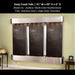 Adagio Deep Creek Falls 69"H x 91"W - Indoor Wall Fountain - Majestic Fountains