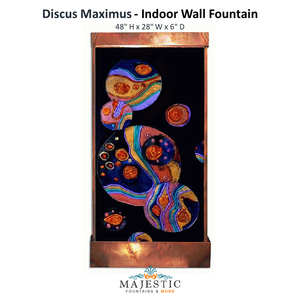 Harvey Gallery Discus Maximus  - Indoor Wall Fountain - Majestic Fountains