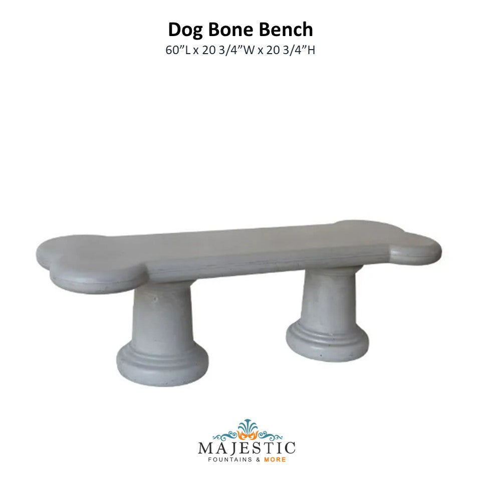 Dog Bone Bench - Majestic Fountains and More