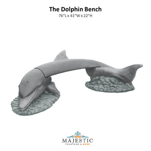 Dolphin Bench - Majestic Fountains and More