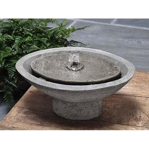 Zen Oval Fountain in Cast Stone by Campania International FT-260 - Majestic Fountains