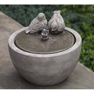 M-Series Bird Fountain in Cast Stone by Campania International FT-267 - Majestic Fountains
