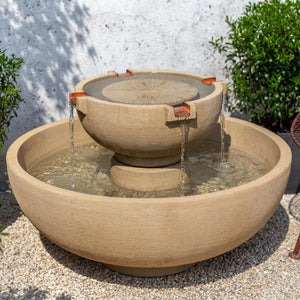 Small Del Rey Fountain in Cast Stone by Campania International FT-317 - Majestic Fountains