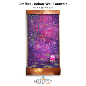 Harvey Gallery Fireflies - Indoor Wall Fountain - Majestic Fountains