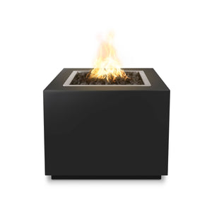 TOP Fires Forma Square Fire Pit in Powder Coated Steel by The Outdoor Plus - Majestic Fountains