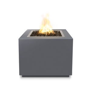 TOP Fires Forma Square Fire Pit in Powder Coated Steel by The Outdoor Plus - Majestic Fountains
