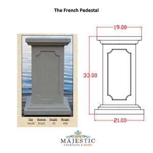 French Pedestal in GFRC - Majestic Fountains