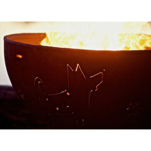 Funky Dog by Fire Pit Art - Majestic Fountains
