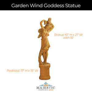 Giannini Garden Wind Goddess Statue - #8016 - Majestic Fountains