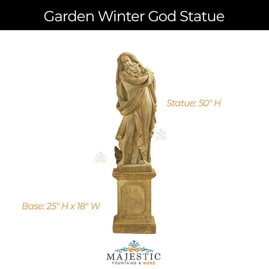 Giannini Garden Winter God Statue - #8030 - Majestic Fountains