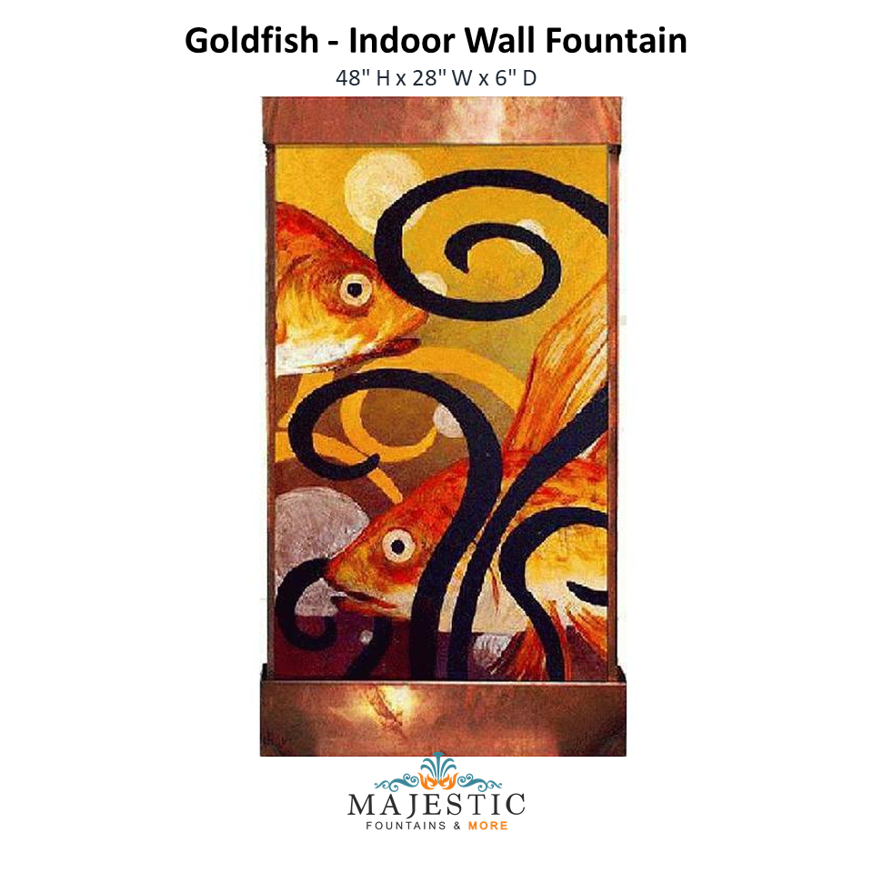Harvey Gallery Goldfish - Indoor Wall Fountain - Majestic Fountains