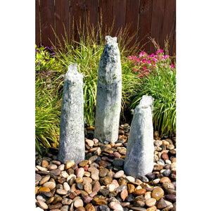 Green Marble - Triple stone Pillar Fountain Kit - Majestic Fountains