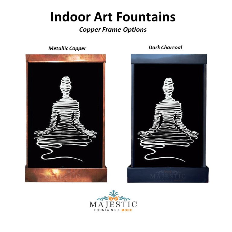 Harvey Gallery Custom Free-Standing Sky's on Fire - Indoor Floor Fountain - Majestic Fountains