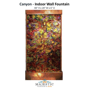 Harvey Gallery Canyon - Indoor Wall Fountain - Majestic Fountains